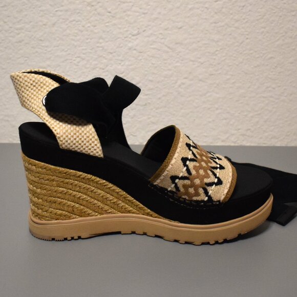 UGG Abbot Ankle Wrap Platform Sandals Sz 8 - Picture 5 of 12